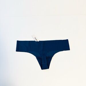 Soma Blue My Mind Almost Bare Thong Panty M NWT